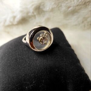 Unique Glass &CZ Ring Size 8.5/9